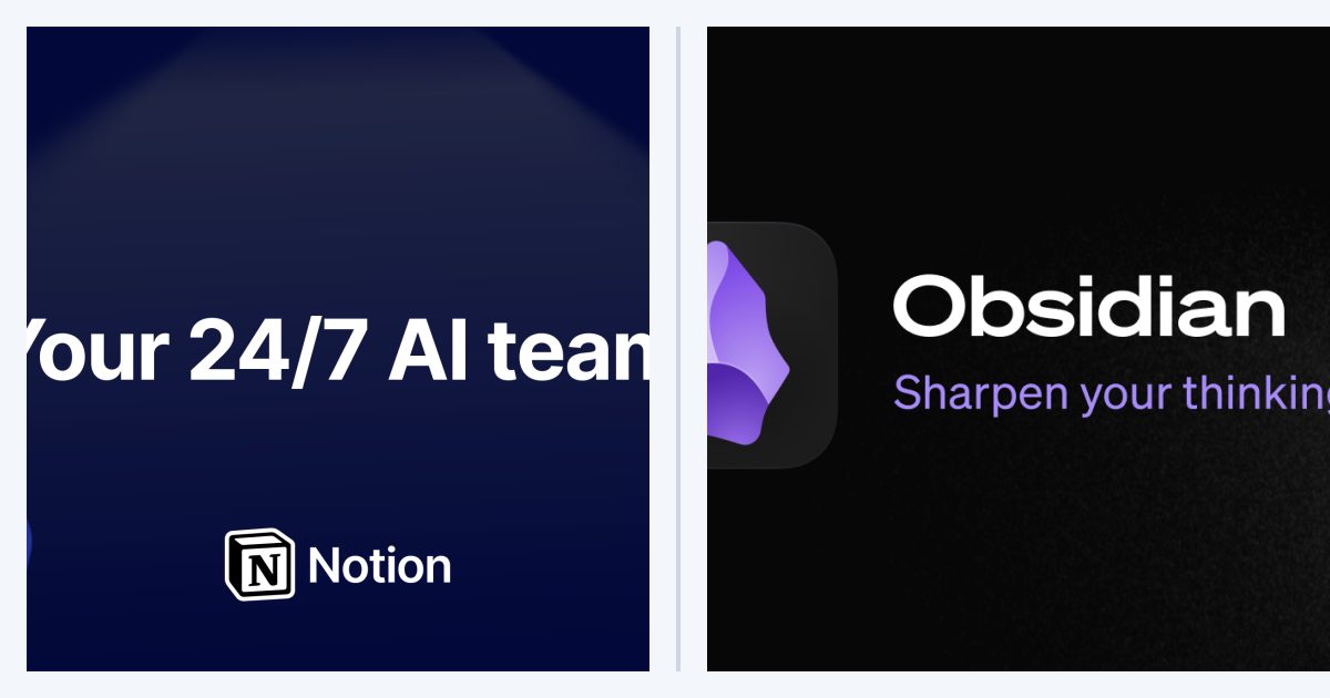 Notion vs Obsidian：不寫程式的一般人選哪個？不廢話直說